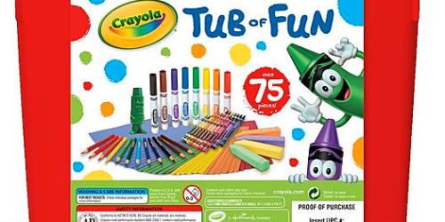 Kmart: Crayola Tub of Fun ONLY $3.50 (Regularly $12.99) – Contains Over 75 Art Pieces