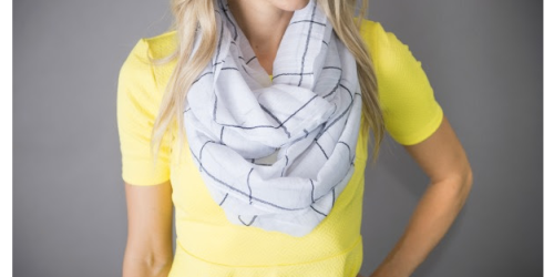 Cents of Style: Window Pane Infinity Scarf + Floral Infinity Scarf Only $11.94 Shipped