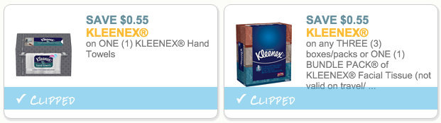 Kleenex coupons