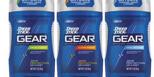 Rite Aid: FREE Speed Stick Gear Deodorant (Starting 2/7 – Print Coupon Now)