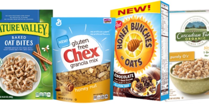 LOTS of *NEW* Cereal Coupons (+ Post Honey Bunches of Oats Possibly 99¢ at CVS Starting 3/6)