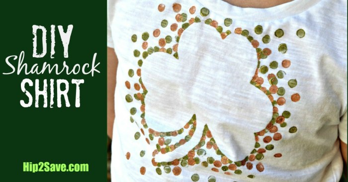 DIY Shamrock Shirt by Hip2Save.com