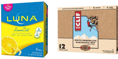 Rare $3 in *NEW* Clif & Luna Bar Coupons