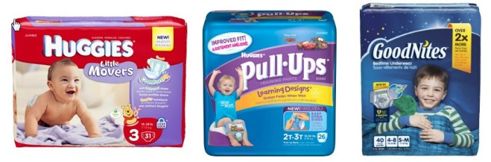 Huggies, Pull-Ups and Goodnites