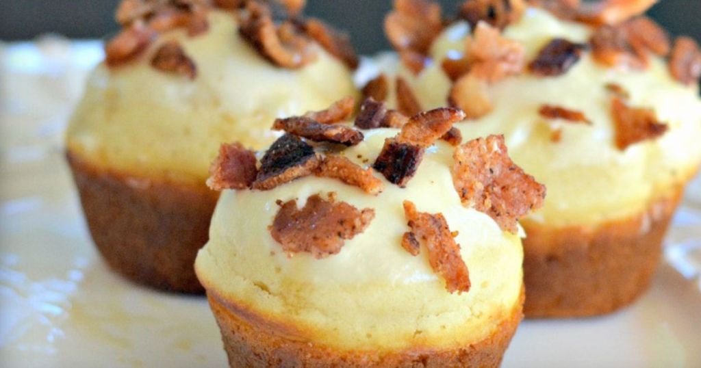 maple bacon pancake bites