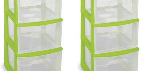 Walmart: Set of TWO 3-Drawer Carts w/ Casters ONLY $10.97 (Just $5.48 Each)
