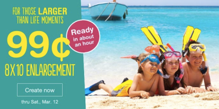 Walgreens Photo: 8×10 Photo Print Only 99¢ (Regularly $3.99) + FREE In-Store Pickup