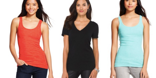 Target: Women’s Tees and Tanks Only $4.29 Each (In-Store & Online)