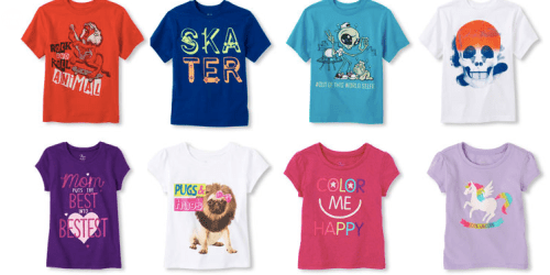 The Children’s Place: ALL Clearance $4.99 & Under + Extra 25% Off = $1.49 Tees