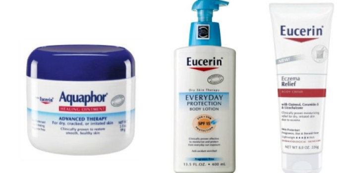 High Value $4/1 Aquaphor and $3/1 Eucerin Coupons = Great Deals at Rite Aid & Target