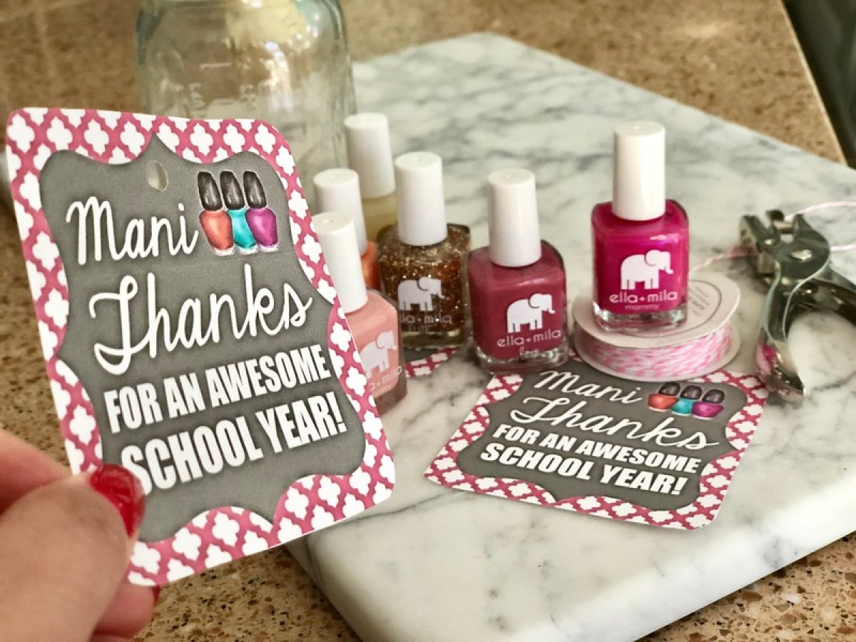easy teacher gift manicure jar 