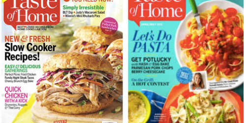 Free Taste of Home Magazine Subscription