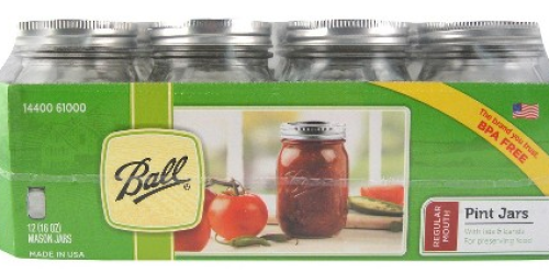 Target: TWELVE Ball 16oz Mason Jars Only $5.99 (Just 50¢ Per Jar)