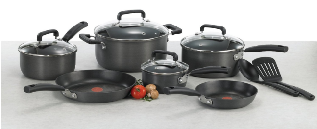  T-fal 12-Piece Cookware Set