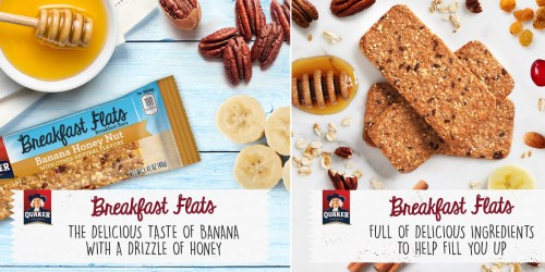 Kroger & Affiliates: FREE Quaker Breakfast Flats 7oz Breakfast Bar (Must Load eCoupon Today)