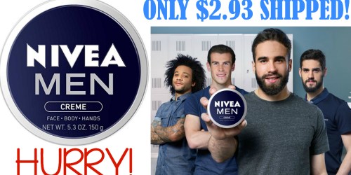 Amazon: Nivea for Men Creme $2.93 Shipped
