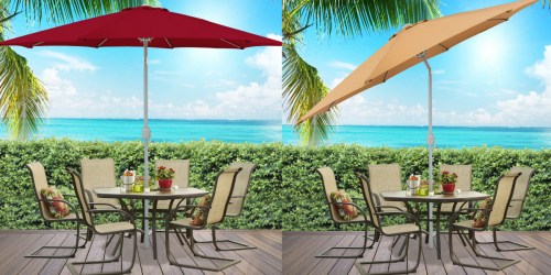 9′ Aluminum Patio Market Umbrella with Tilt & Crank Only $34.99 Shipped (Reg. $119.95)