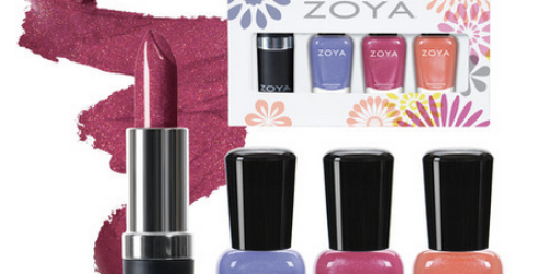 50% Off Zoya Nail Polish Sets + Free Shipping = Zoya Lips & Tips Vibrant Quad Only $9 Shipped