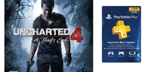 Uncharted 4: A Thief’s End for PS4 AND PlayStation Plus Membership Only $79 Shipped