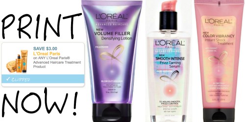 High Value $3/1 L’Oreal Paris Advanced Haircare Treatment Product Coupon