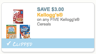 Kellogg's Cereal coupon