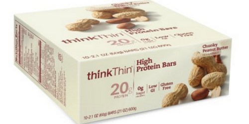 Amazon: thinkThin Gluten-Free Protein Bars 10-Pack Only $2.88 (Ships W/ $25+ Order)