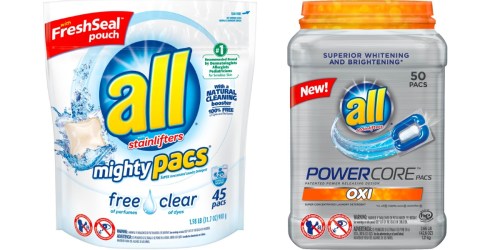 Amazon Prime: All Mighty Laundry Detergent 45 Count Pacs Only $4.54 Shipped + More