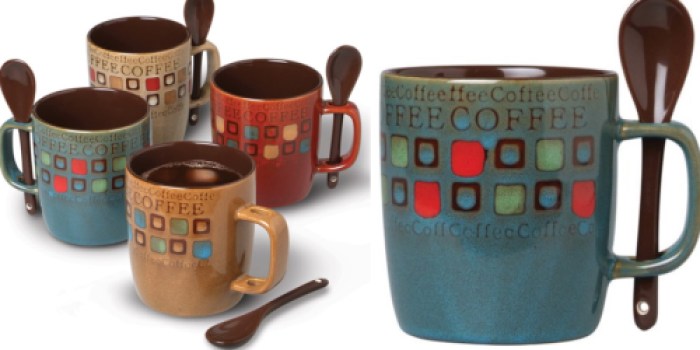 Walmart: FOUR Mr. Coffee Cafe Americano Mugs w/ Spoons ONLY $12.04 (Just $3 Each)