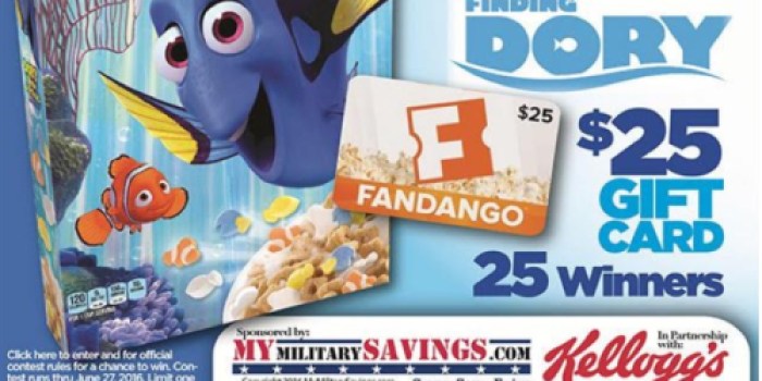 Military: June Commissary Savings w/ Kellogg’s Case Lot Sale (+ 25 Win $25 Fandango Cards)