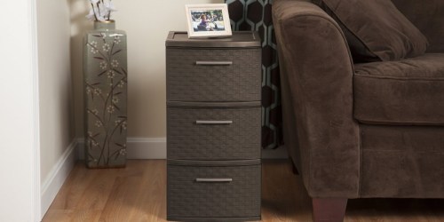 Walmart.com: Sterilite 3-Drawer Weave Storage Tower ONLY $11.96