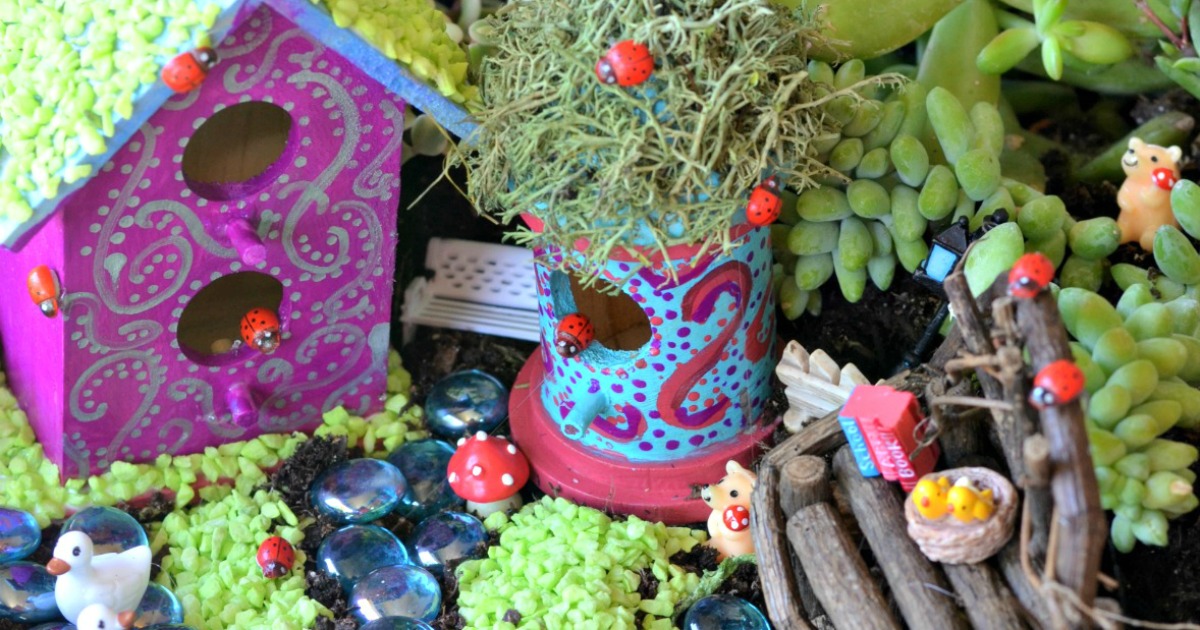 DIY whimsical fairy garden