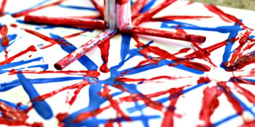 Make Firework Art With Your Kids for the 4th of July!
