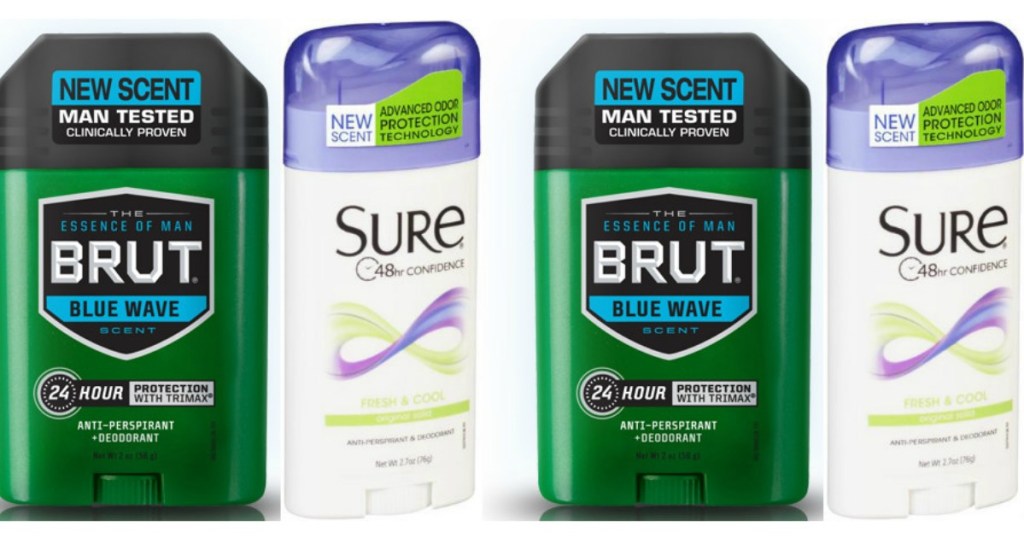 Sure and Brut Deodorant