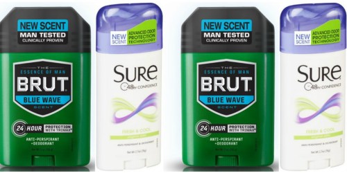 *New* Sure and Brut Deodorant Coupons = Possibly FREE at CVS and Rite Aid