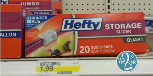 Target: Hefty Slider Bags As Low As 63¢ Per Box (+ Nice Deals at Walgreens)