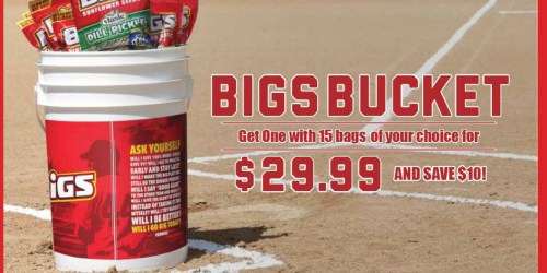 BIGS Coach’s Bucket AND 15 Bags of Sunflower Seeds Only $29.99 Shipped ($44.84 Value)