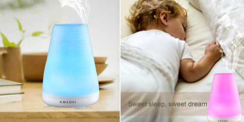 Amazon: Kmashi 100ml Aromatherapy Essential Oil Diffuser Only $14.99 (Regularly $49.99)