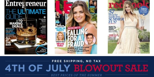 Weekend Magazine Sale (Save on Us Weekly, Redbook, Entrepreneur & More!)