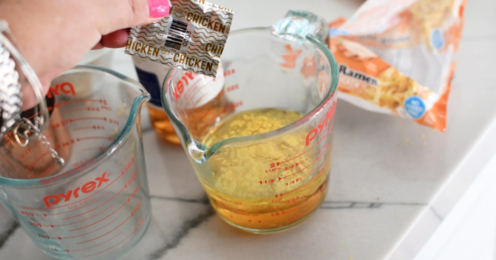 making ramen noodle salad dressing