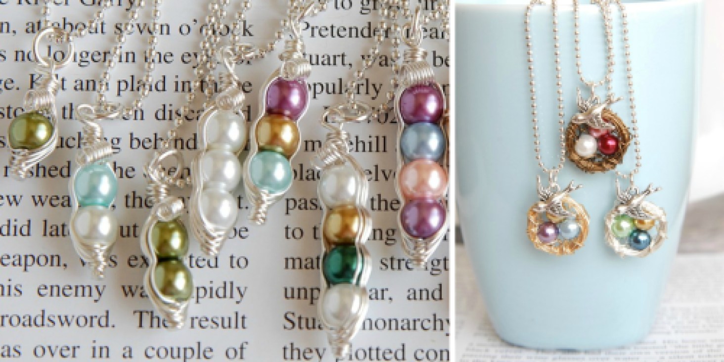 Peas In A Pod or Mama Bird Personalized Necklaces Only $9.99 Shipped (Regularly $24.99)