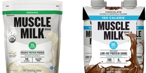 Target: Muscle Milk Organic Protein Powder & 4-Pack 100 Calorie Shakes $16.88 After Gift Card