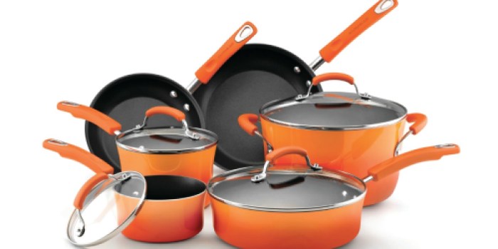 Amazon: Rachael Ray Hard Enamel Nonstick 10-Piece Cookware Set Only $71.39 Shipped (Reg. $245)