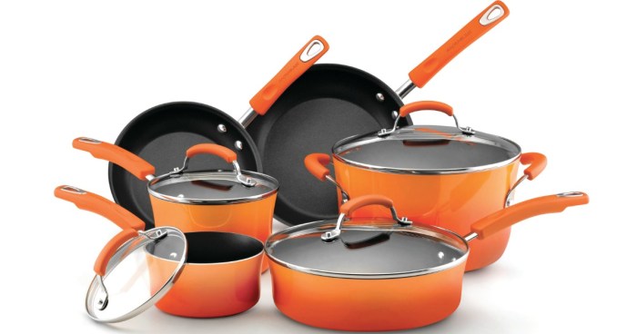 Rachael Ray Hard Enamel Nonstick 10-Piece Cookware Set