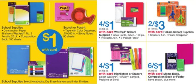 School Supply Deals 