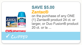 Zantac coupon