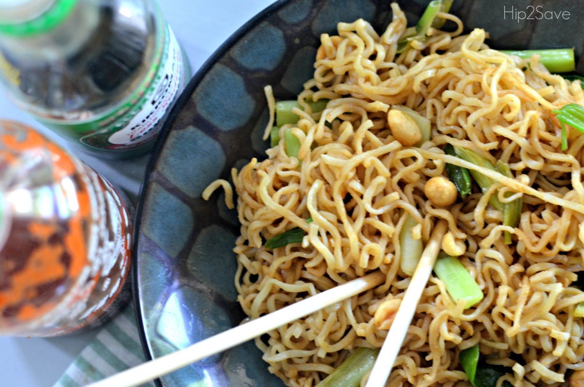 Spicy Peanut Ramen Noodles