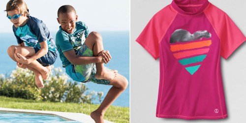 Lands End: Extra 40% Off ALL Swim = Kids’ Rash Guards Starting at $4.18 (Reg. $22.50)