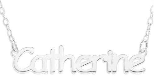 Zales Sterling Silver Personalized Name Necklace ONLY $19 Shipped (Regularly $79)