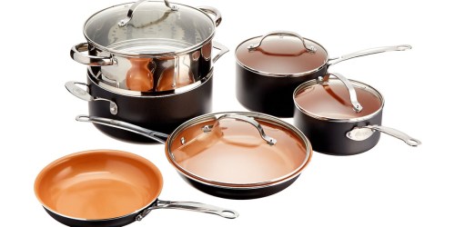 Amazon: Gotham Steel 10-Piece Kitchen Nonstick Cookware Set $89.99 Shipped (Reg. $199)