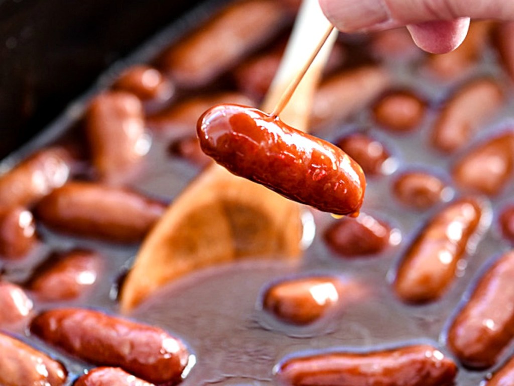 slow cooker little smokies appetizer 